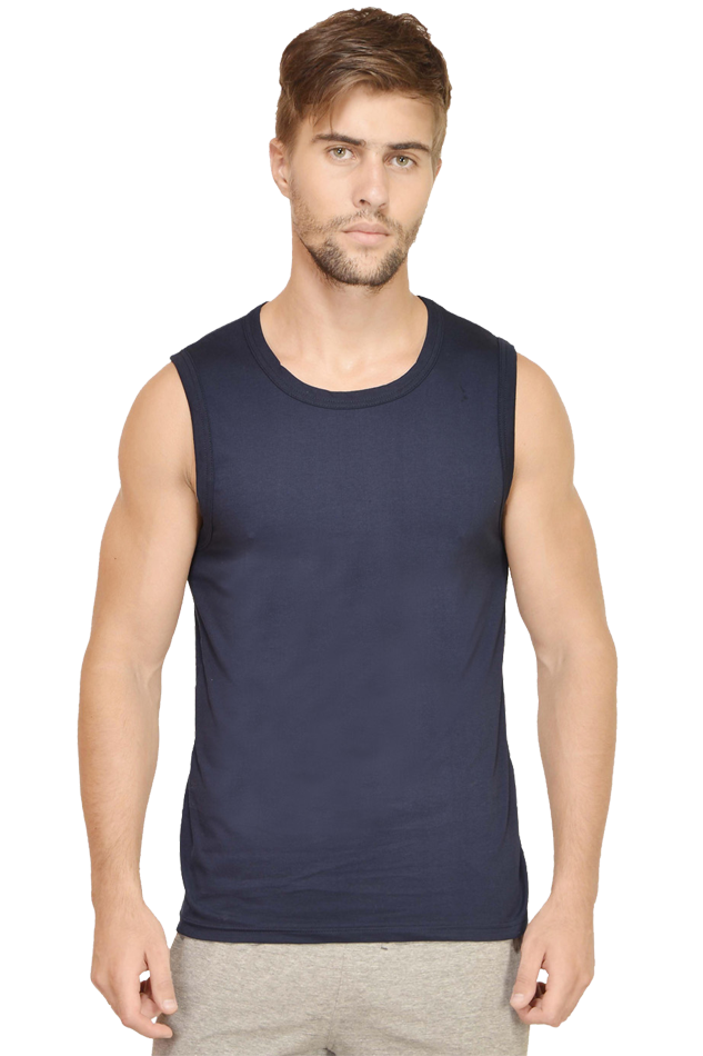 Male Round Neck Sleeveless