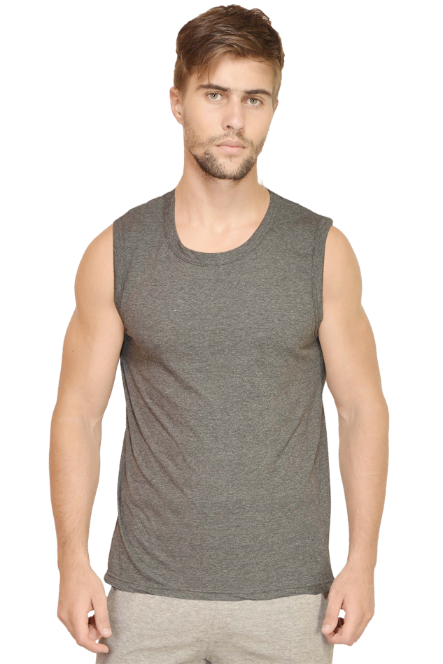 Male Round Neck Sleeveless