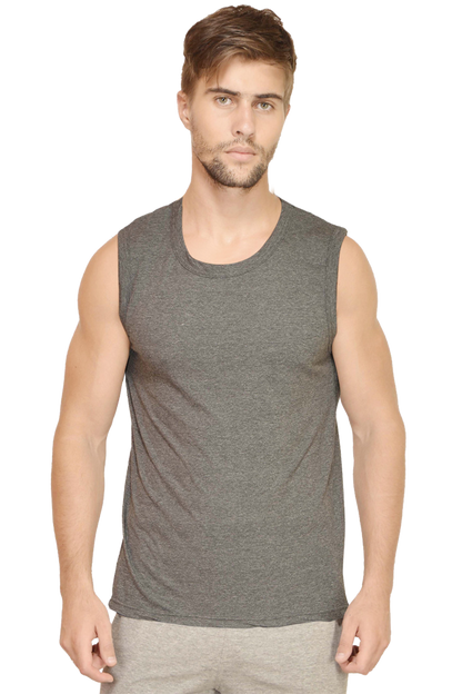 Male Round Neck Sleeveless